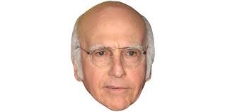 Larry David Maske aus Karton