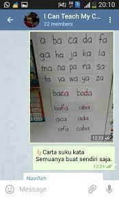 Kalau dulu mungkin ramai yang mengharapkan guru di sekolah. Cara Ajar Anak Membaca Awal Bimbingan Whatsapp Group