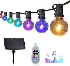 Maybe you would like to learn more about one of these? Buy Solar String Lights Outdoor 50ft Music Sync Color Changing Led String Lights With 30 3 Bulbs Ip65 Waterproof Remote Control Patio String Lights For Indoor Outdoor Use Multi Colored Online In Indonesia B091f3s5mp