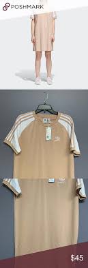 Adidas 3 Stripes Raglan Ash Pearl Dress Nwt Adidas Dress Sport Dress Dresses
