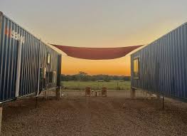 It started out as a dare, an intriguing opportunity to spend the night inside the quirky shipping container hotel, flophouze tucked right in the middle of the texas hill country. The Unique Hotel In Texas Where You Can Sleep Inside A Shipping Container Shipping Container Diy Tiny House Plans Unique Hotels