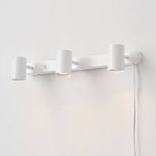 Dale 3-Light Matte White Plug-in Track Lighting