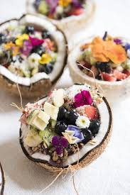 Coconut Fruit Salad Bowls Acai Recipes Food Pretty Food
