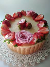 In a small saucepan, bring cream just to a boil. Charlotte Alle Fragole Con Ganache Al Cioccolato Bianco
