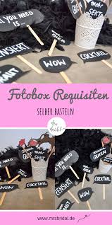Fotobox Requisiten Selber Basteln Mrs Bridal Fotorequisiten Fotobox Fotobox Hochzeit