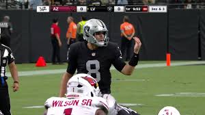 Kirk Cousins' first preseason TD pass as a Las Vegas Raider goes 