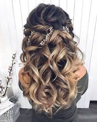 28 Captivating Half Up Half Down Wedding Hairstyles Wedding Hairstyle With Braids Braided Hairstyles For Wedding Medium Length Hair Styles Medium Hair Styles