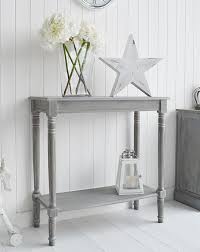British Colonial Furniture Range In Grey Console Table From The White Lighthouse Small Console Tables Gray Console Table Colonial Furniture