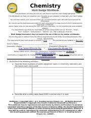 Type your work on this page or download the communication workbook pdf. Chemistry Chemistry Merit Badge Workbook This Workbook Can Help You But You Still Need To Read The Merit Badge Pamphlet This Workbook Can Help You Course Hero