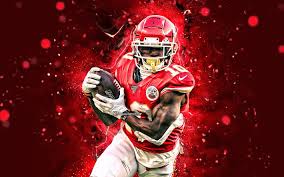 Tons of awesome american football wallpapers to download for free. Download Wallpapers Tyreek Hill 4k Wide Receiver Kansas City Chiefs American Football Nfl Tyreek Hill 4k National Football League Kc Chiefs Neon Lights Tyreek Hill Kc Chiefs For Desktop Free Pictures For