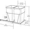 Turning a cabinet into a pull out trash can trash can cabinet. 1