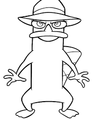 Download free printable coloring pages for kids.print out free writing practice worksheets for preschoolers. Secret Agent Perry Platypus Coloring Pages Kids Colouring Pages Coloring Home