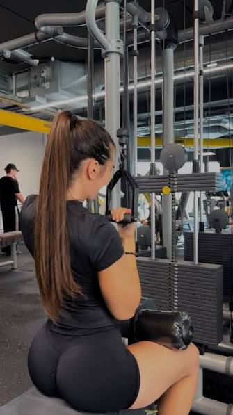 Gym Girl Working Out