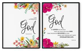 I am a child of god verse. Set Of 2 Bible Quotes I Am Child Of God Framed Wall Art Wall Decor Paintings Wall Coverings Decals More