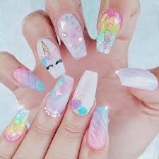 Shape the nail into a long coffin 2. Cmt Yes If You Want These Nails Tag Your Friends Who Would Love This Unicorn Nails Designs Unicorn Nail Art Nail Designs Glitter