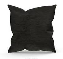 Black Complete Cushions / Covers Scatters Chenille 22" 24" 26" Set Of 2