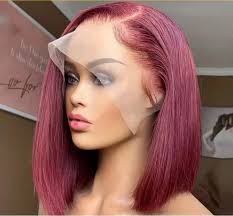 12 99J 13x4HD Lace Front Straight Bob Unprocessed Human Hair Wig