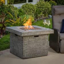 Amazon Com Vermont Outdoor 32 Inch Square Liquid Propane Fire Pit With Lava Rocks Patio Lawn Garden 32 Square Fire Pit Propane Fire Pit Fire Pit Table