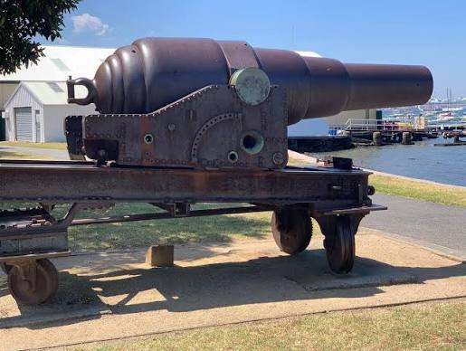 Armstrong cannons at Williamstown Botanic Gardens