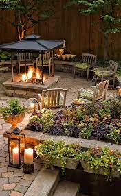 Cool Evenings Around A Fire All Of Your Friends Will Say Count Us In Dress Up The Area With A Wide Array O Backyard Backyard Patio Designs Backyard Seating