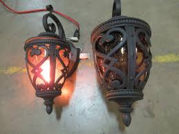 2 Allen Roth Grandura H Black Iron Base Outdoor Wall Lights Mn Home Outlet Auction Burnsville 67 K Bid