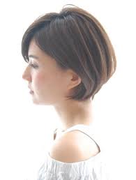 30代 40代 小顔 黒髪でも可愛く決まる耳かけショートボブ l017421388 ニーナ nina のヘアカタログ ホットペッパービューティー ショートボブ ショートのヘアスタイル 髪型