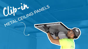 Armstrong offers a wide array of choices for dressing up any residential ceiling. Easy Clip In Metal Ceiling Panels Youtube