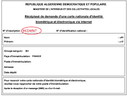 Jan 08, 2021 · si vous êtes en possession d'un récépissé de demande de titre de séjour (première demande ou renouvellement) qui va expirer dans moins de 15 jours et qu'aucune décision ne vous a été notifiée (information par sms de la fabrication du titre ou refus de séjour), vous devez solliciter le renouvellement de ce document. Votre Carte Nationale D Identite Biometrique Est Elle Prete Consulat D Algerie A Montpellier