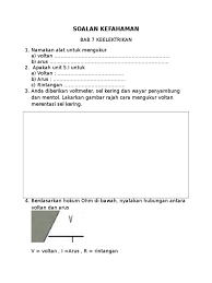 Sains tingkatan 4 bab 7. Latihan Bab 7 Sains Tingkatan 2
