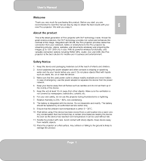 Another tool that can help video projector placement is the distance chart included in the user manual. Ra7001 Pocketcinema A100w User Manual Venus Tablet Quick Start Guide Aiptek