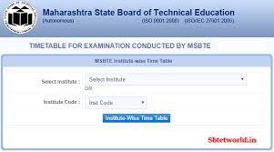 Msbte Time Table 2021 Summer Download Diploma Even Exam Date Msbte Org In