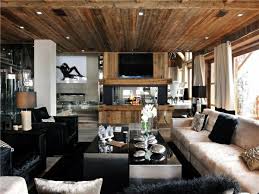 This formal living room is surrounded by brown walls and ceiling, along with hardwood flooring. Rustic Decorating Ideas For A Living Room In Country Style Interior Design Ideas Ofdesign