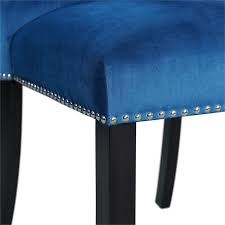 Surles pink velvet upholstered side chair. Picket House Furnishings Celine Blue Velvet Side Chair Set Cfc700vsc