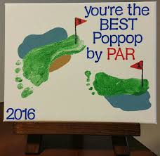Birthday Card Ideas For Grandpa From Toddler Golf Footprint Canvas You Re The Best Poppop By Par Great Gift Idea For Dad Gran Grandpa Birthday Gifts Diy Christmas Gifts For Kids Christmas Gifts For Kids
