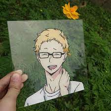 See more ideas about glass painting, anime, glass. Hellooo I Did A Tsukishima Kei Anime Glass Painting Haikyuu
