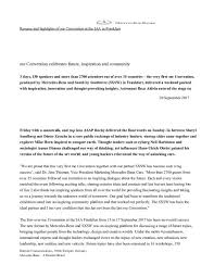 convention celebrates future