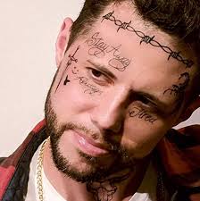 Post Malone Face Temporary Tattoo Costume Etsy Face Tattoos Small Face Tattoos Temporary Face Tattoos
