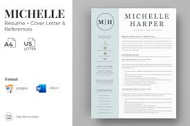 Your cover letter is an important component of your application package. Professional Resume Example And Cover Letter Format With Logotype Simple Resume Cv Design Crella