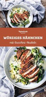Wurziges Huhnchen Mit Zucchini Nudeln Rezept In 2020 Zucchini Nudeln Rezepte Fleisch Gerichte