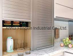 Louvered cabinet doors are one of those types that are ideal for both residential and commercial kitchen cabinetry. China Kitchen Cabinets Roller Shutter Door Home Furniture Door China Cabinet Door Kitchen Furniture