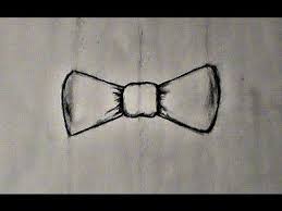 Tie a basic shoelace knot with the 2 strings you created. Step By Step Drawing A Bow Tie Youtube