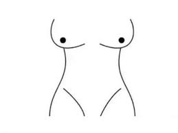 Stick figure with boobs