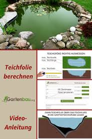 Teichfolie Ausmessen Berechnen Mit Gartenbau Org Um Zu Verhindern Dass Das Wasser In Ihrem Gartenteich In Das Erdre Teichfolien Gartenteich Gestalten Teich