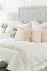 My all white master bedroom recently got a mini makeover for spring and i'm so excited to share with you guys. Six Blush Pink Bedroom Tips That Aren T Too Girly Kelley Nan