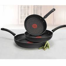 T Fal 3 Piece Total Non Stick Skillet Set Walmart Com Walmart Com