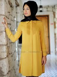 Ribbed Tunic Yellow Tunics Modanisa Elbise Modelleri Elbise Giyim