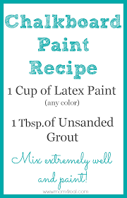 Make Your Own Chalkboard Paint In Any Color Mom 4 Real Chalkboard Paint Recipes Chalkboard Paint Chalkboard