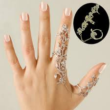 Maybe you would like to learn more about one of these? Fashion Women S Double Full Finger Rings Knuckle Armor Ring Set Punk Rock Jewelry Wish
