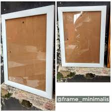 Harga bingkai foto jumbo photo frame bingkai ukuran 20 cm x 30 cm. Frame Minimalis Putih