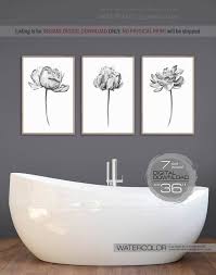 Black White Prints For Bathroom Bathroom Wall Decor Printable Wall Art Prints Black And White Prints Wall Art Floral Painting Flower Wall Decor Printables Bathroom Art Prints Wall Printables